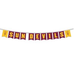 Arizona State Sun Devils Banner String Felt Pennant Flags Decor NEW
